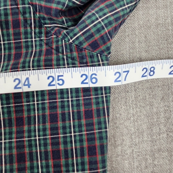 Vintage Pendleton 100% Cotton Button Down Pocket Shirt. Plaid Green and Red. XL - Picture 7 of 7